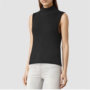 AllSaints Helm Top Sleeveless Sweater sz XS